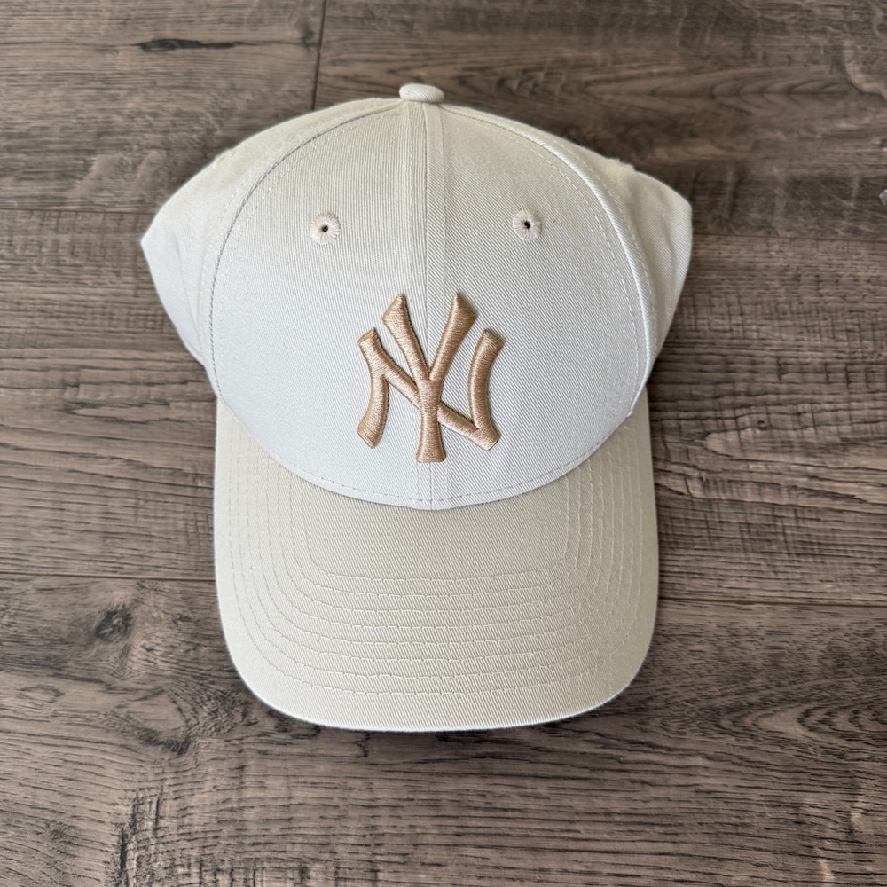 Cream NY Baseball Cap